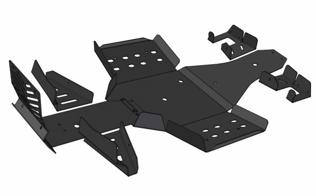 Bottenskydd (HDPE Plast) Polaris Sportsman 800 - ATV  & UTV Hasskydd - 1020 - 1