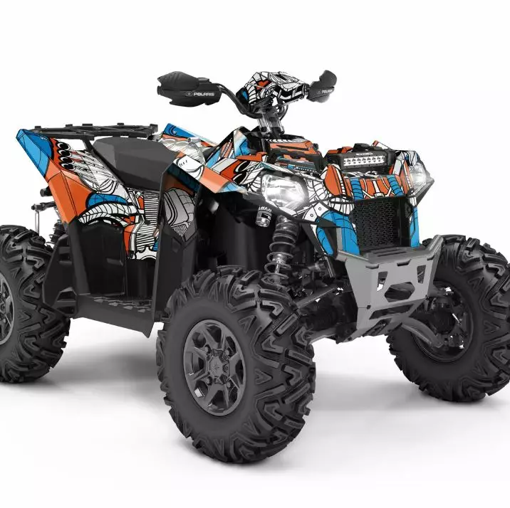 Klistermärkeset POLARIS SCRAMBLER - ATV/UTV Klistermärke - 75FBB555F12738FDD0 - 1