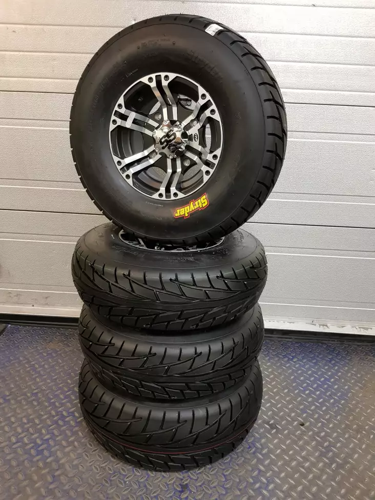 4x156 12" ITP SS212 + 25" stryder däckpaket - ATV / UTV Däckpaket med fälgar - 157124 - 1