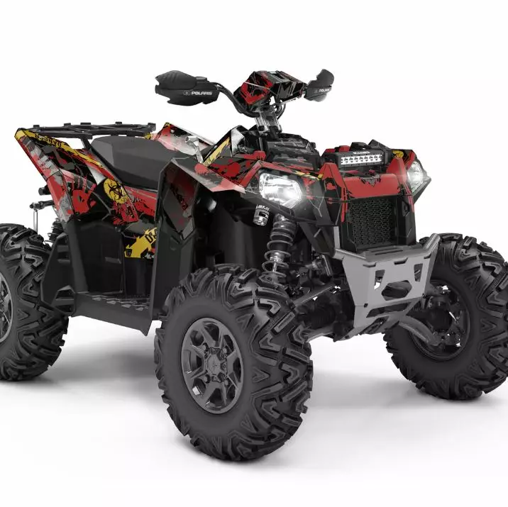 Klistermärkeset POLARIS SCRAMBLER - ATV/UTV Klistermärke - 8B1FC119AC17B2F215 - 1