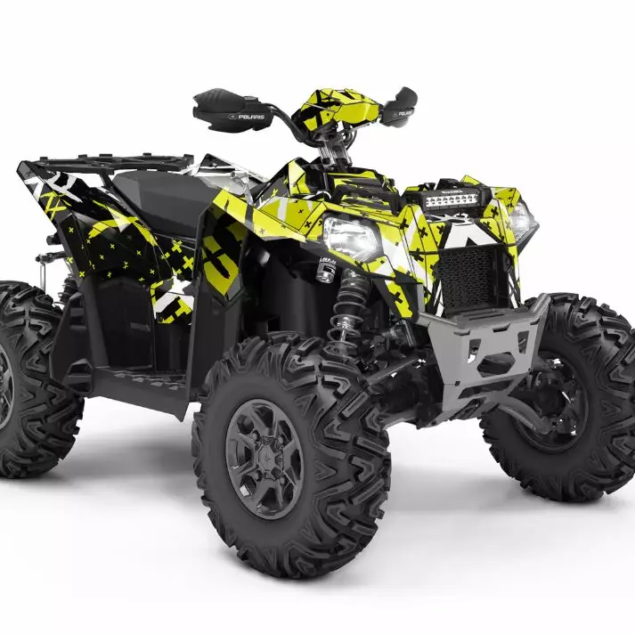 Klistermärkeset POLARIS SCRAMBLER - ATV/UTV Klistermärke - CF520FC17688D11B85 - 1