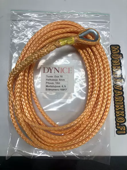 Dynice Dux 6mm x 10m vinschlina 6,1ton brottgräns - Vinschlinor, remmar och vajrar - 137116 - 1