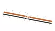 Iron Baltic Gummi slitblad för 182cm V-pro vikplogsblad - Reservdelar till ATV / UTV plogar - 1000000236 - 1