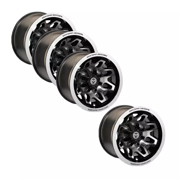 Moose 416X 14" fälgpaket 4x156 Silver - ATV / UTV Fälgpaket 14" - V416X14156 - 1