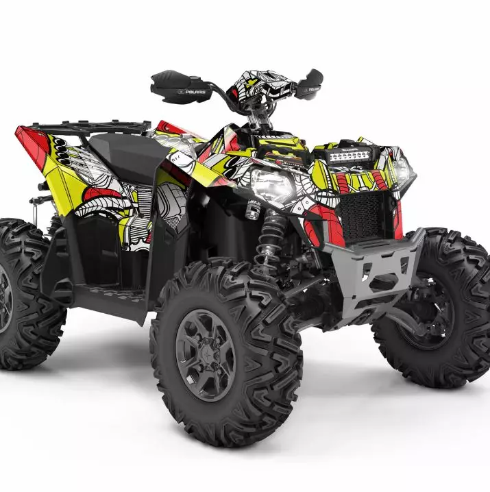 Klistermärkeset POLARIS SCRAMBLER - ATV/UTV Klistermärke - 8D40B0CF9C43369286 - 1