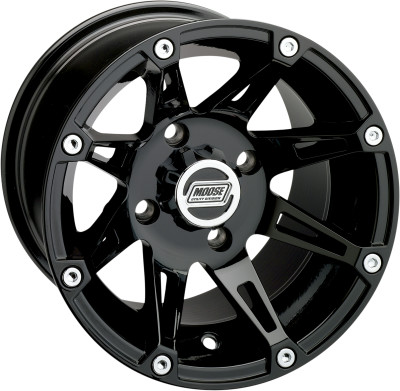 Moose 387X 14x7 jämnbrett fälgpaket 4x110 svart - ATV / UTV Fälgpaket 14" - V387X14110B7 - 1