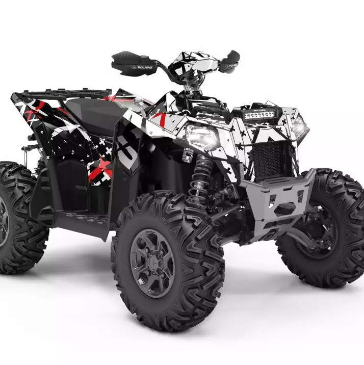 Klistermärkeset POLARIS SCRAMBLER - ATV/UTV Klistermärke - 68F4E47172A7DA6648 - 1