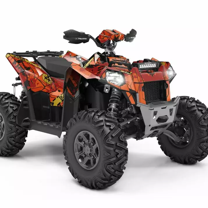 Klistermärkeset POLARIS SCRAMBLER - ATV/UTV Klistermärke - C19D386D314A1682C8 - 1