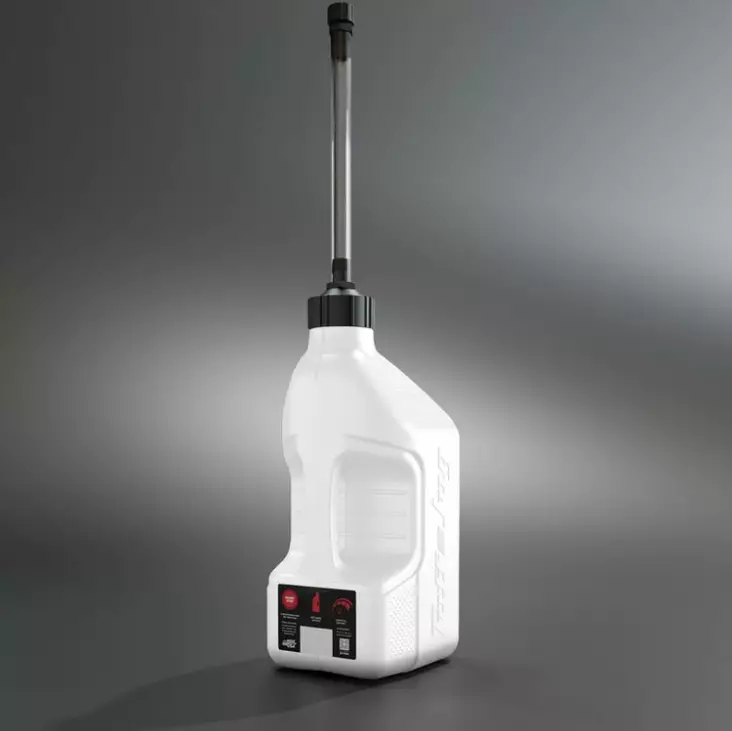 Tuff Jug Bränsledunk 10l vit, snabbfyllningsslang - ATV & UTV Bensindunk och fästen - 187678 - 1