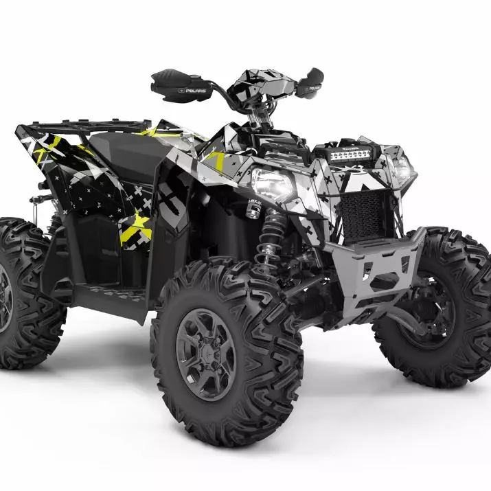 Klistermärkeset POLARIS SCRAMBLER - ATV/UTV Klistermärke - 44368E520FDF46E04A - 1