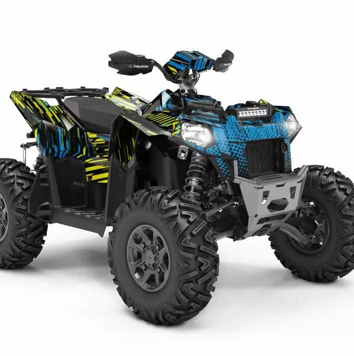 Klistermärkeset POLARIS SCRAMBLER - ATV/UTV Klistermärke - 297E6B31C257C3556B - 1